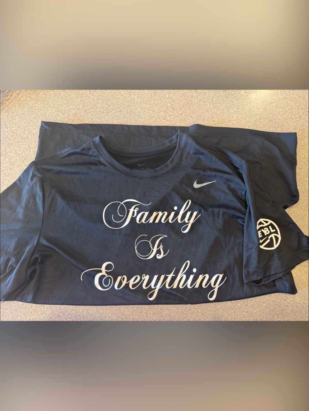 Nike EYBL Peach Jam Black Short-Sleeve 'Family Is Everything' Graphic Tee